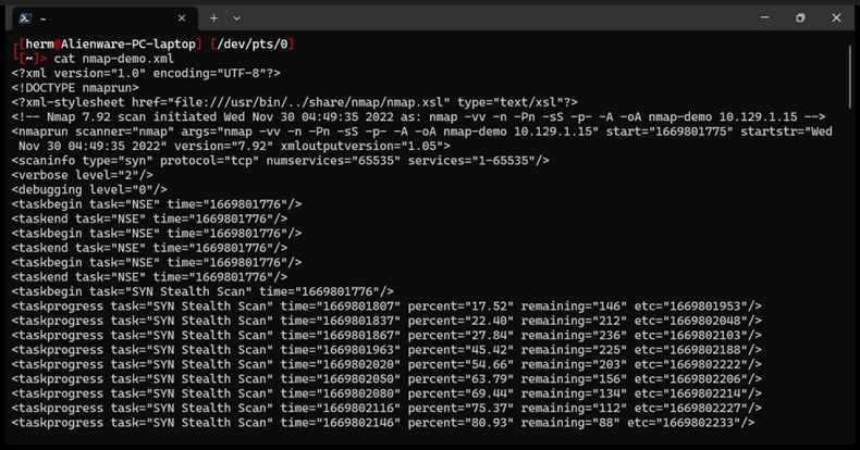 Formatting Nmap Results - Figure 4