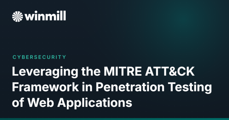 Leveraging the MITRE ATT&CK Framework in Penetration Testing of Web Applications