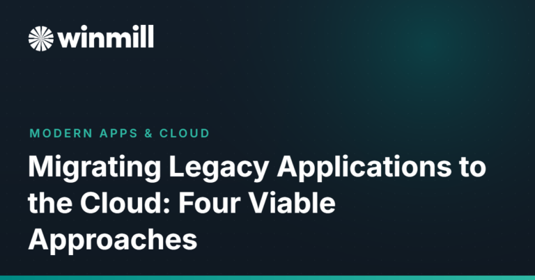 Migrating Legacy Applications to the Cloud: Four Viable Approaches